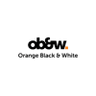 Orange Black and White logo